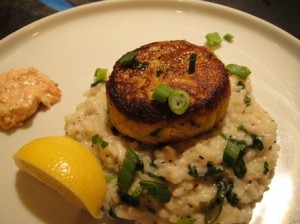 Crabcakes with Risotto