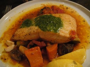 Salmon with Pesto