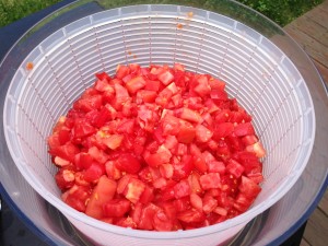 Tomatoes and Salad Spinner